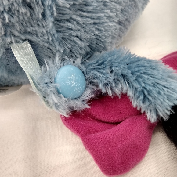 DisneyStore 11" Eeyore Plush w/HookLoop Detachable Tail 2018 Blue Stuffed Toy - Picture 11 of 12